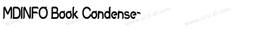 MDINFO Book Condense字体转换 MDINFO Book Condense字体转换
